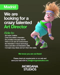 we are hiring art director morgana studios